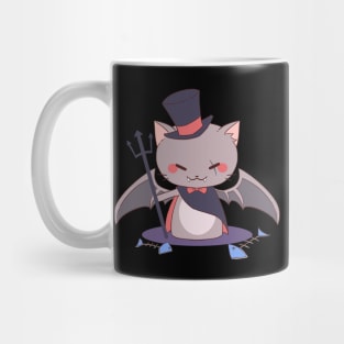 Cute Chibi Dracula Cat Mug
